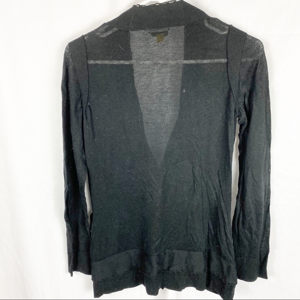 LEIFSDOTTIR Black Boyfriend Button Sweater - Picture 2 of 6